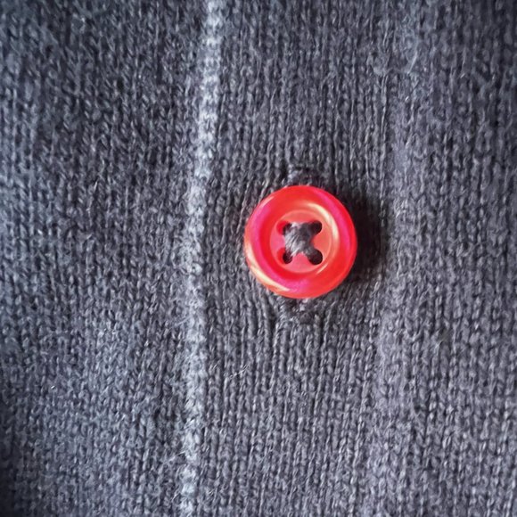 Gymboree Girls' Prep Head of the Class Apple Cardigan, Tidal Navy, Size 8 - Picture 4 of 6